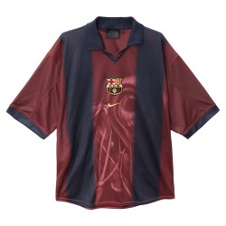 Men's FC Barcelona X TRAVIS SCOTT Retro 2000/01 Home Skeleton Shirt