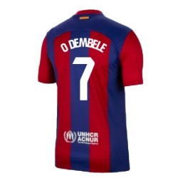 Kid's O.DEMBELE FC Barcelona 2023/24 Home Shirt