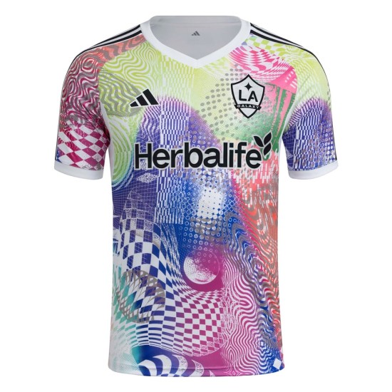 Women's LA Galaxy 2025 Third Pre Match Shirt - White Women's LA Galaxy 2025 Third Pre Match Shirt - White