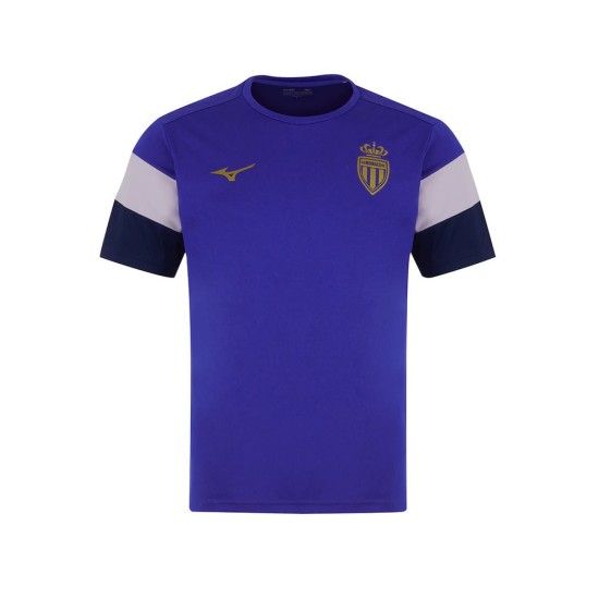 Men's AS Monaco 2025/26 Third Prematch Shirt - Blue Men's AS Monaco 2025/26 Third Prematch Shirt - Blue