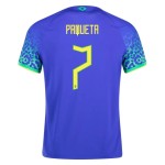 Lucas Paqueta #7 Brazil Away Jersey World Cup 2022