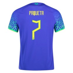 Lucas Paqueta #7 Brazil Away Jersey World Cup 2022