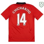 Men's Manchester United 2013/14 Home Retro Shirt Chicharito #14 Men's Manchester United 2013/14 Home Retro Shirt Chicharito #14