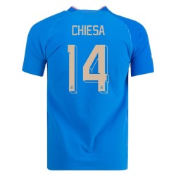 Federico Chiesa #14 Italy Home Jersey World Cup 2022