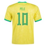Pele #10 Brazil Home Jersey World Cup 2022