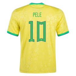Pele #10 Brazil Home Jersey World Cup 2022