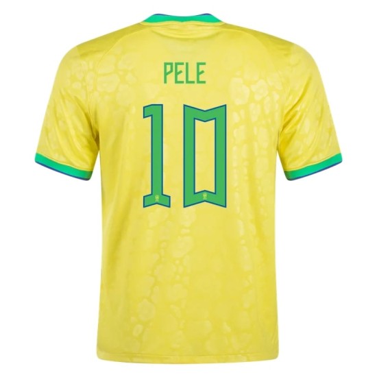Pele #10 Brazil Home Jersey World Cup 2022