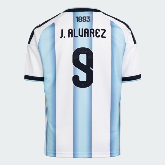 Kid's Argentina 2026 Home Authentic World Cup Shirt J. ALVAREZ #9 Kid's Argentina 2026 Home Authentic World Cup Shirt J. ALVAREZ #9