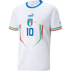 Lorenzo Insigne #10 Italy Away Jersey World Cup 2022 Lorenzo Insigne #10 Italy Away Jersey World Cup 2022