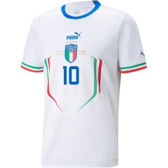 Lorenzo Insigne #10 Italy Away Jersey World Cup 2022 Lorenzo Insigne #10 Italy Away Jersey World Cup 2022