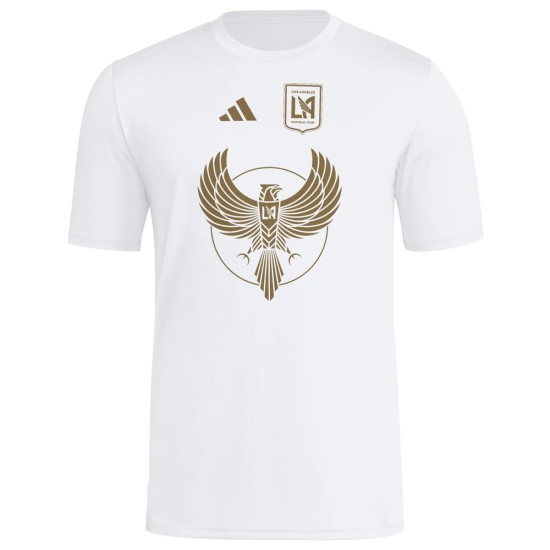 Women's Los Angeles FC 2025 Third Hook AEROREADY Shirt - White Women's Los Angeles FC 2025 Third Hook AEROREADY Shirt - White