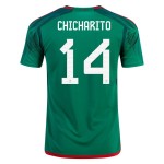Javier Hernandez Chicharito #14 Mexico Home Jersey World Cup 2022