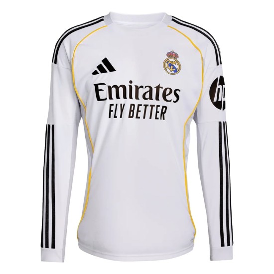 Women's Real Madrid 2025/26 Home Long Sleeve Shirt