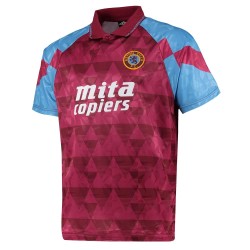 Men's Aston Villa 1990 Retro Shirt - Red