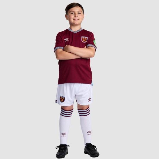 Kid's West Ham United 2025/26 Home Kit Kid's West Ham United 2025/26 Home Kit