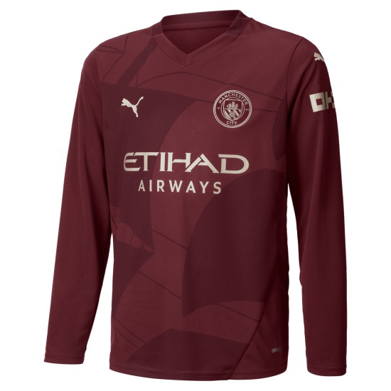 Kid's Manchester City 2024/25 Third Long Sleeved Shirt Kid's Manchester City 2024/25 Third Long Sleeved Shirt