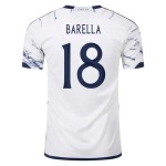 Italy #18 Nicolo Barella Away Jersey 23/24 Italy #18 Nicolo Barella Away Jersey 23/24