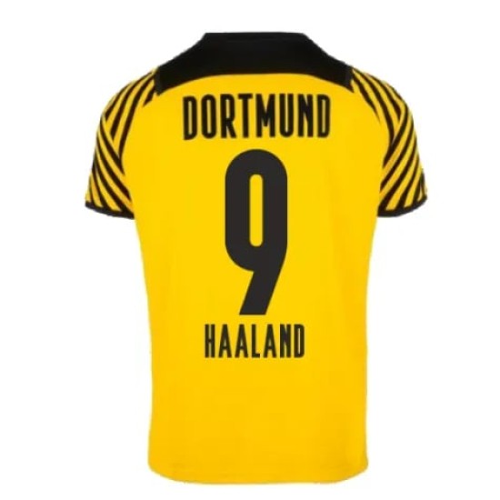 Men's HAALAND BVB Borussia Dortmund 2021/22 Home Shirt Men's HAALAND BVB Borussia Dortmund 2021/22 Home Shirt