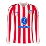 Men's Atletico Madrid 2025/26 Home Long Sleeve Shirt Men's Atletico Madrid 2025/26 Home Long Sleeve Shirt
