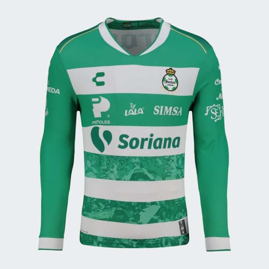 Women's Santos Laguna 2025/26 Home Long Sleeve Shirt
