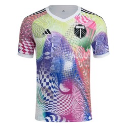 Women's Portland Timbers 2025 Third Pre Match Shirt - White