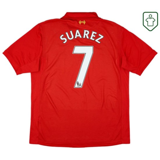 Men's Liverpool 2012/13 Home Retro Shirt Suarez #7 Men's Liverpool 2012/13 Home Retro Shirt Suarez #7