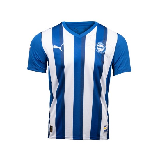 Men's Alaves 2025/26 Home No Sponsor Shirt Men's Alaves 2025/26 Home No Sponsor Shirt