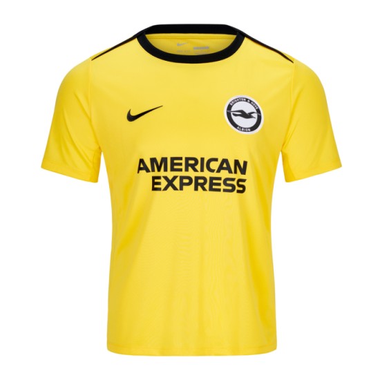Men's Brighton & Hove Albion 2024/25 Third Warm Up Shirt - Yellow Men's Brighton & Hove Albion 2024/25 Third Warm Up Shirt - Yellow