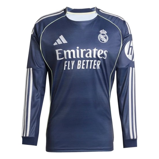 Women's Real Madrid 2025/26 Away Long Sleeve Shirt Women's Real Madrid 2025/26 Away Long Sleeve Shirt