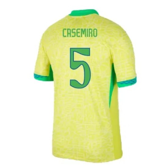 Men's CASEMIRO Brazil 2024 Home Shirt Men's CASEMIRO Brazil 2024 Home Shirt