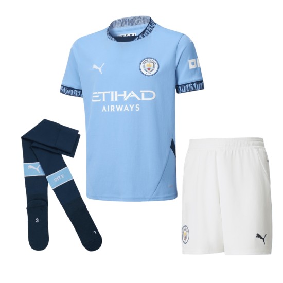 Kid's Manchester City 2024/25 Home Kit Kid's Manchester City 2024/25 Home Kit
