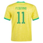 Philippe Coutinho #11 Brazil Home Jersey World Cup 2022 Philippe Coutinho #11 Brazil Home Jersey World Cup 2022