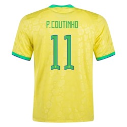 Philippe Coutinho #11 Brazil Home Jersey World Cup 2022