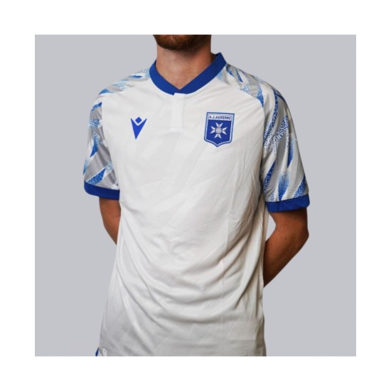 Men's AJ Auxerre 2025/26 Third Prematch Shirt - White