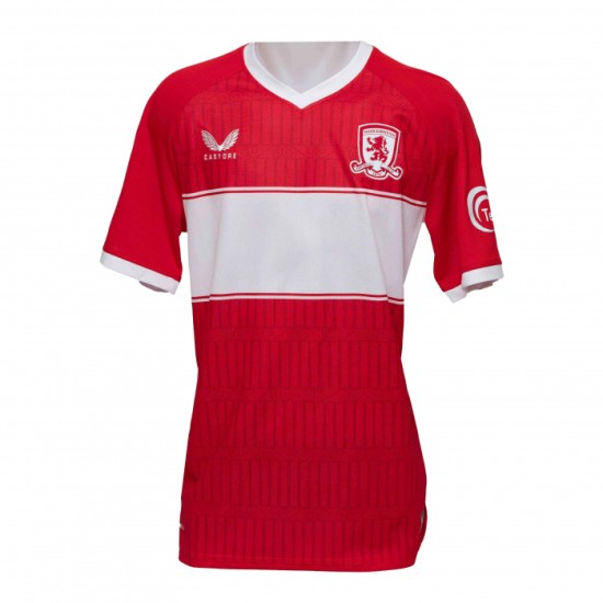 Men's Middlesbrough 2025/26 Home Blank Shirt Men's Middlesbrough 2025/26 Home Blank Shirt