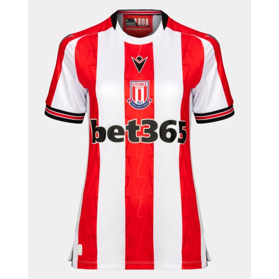 Women's Stoke City 2024/25 Home Shirt Women's Stoke City 2024/25 Home Shirt