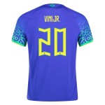 Vinicius Junior #20 Brazil Away Jersey World Cup 2022
