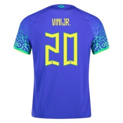 Vinicius Junior #20 Brazil Away Jersey World Cup 2022