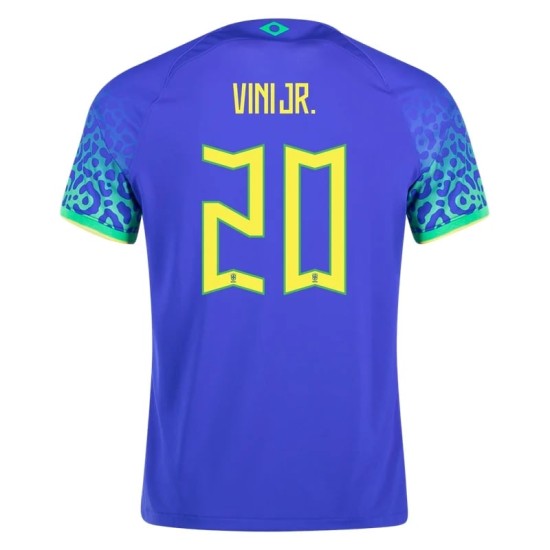Vinicius Junior #20 Brazil Away Jersey World Cup 2022