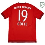 Men's Bayern Munich 2015/16 Home Retro Shirt Götze #19 Men's Bayern Munich 2015/16 Home Retro Shirt Götze #19