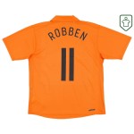 Men's Netherlands 2006/08 Home Retro Shirt Robben #11