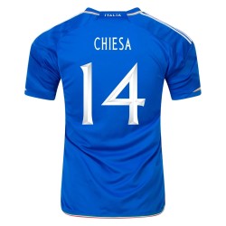 Italy #14 Federico Chiesa Home Jersey 23/24