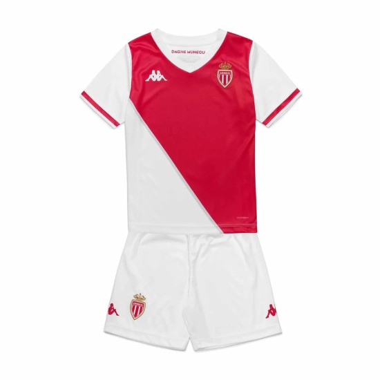 Kid's AS Monaco 2024/25 Home Kit