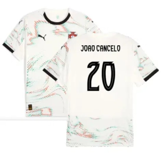 Kid's JOAO CANCELO Portugal 2025/26 Away Shirt Kid's JOAO CANCELO Portugal 2025/26 Away Shirt