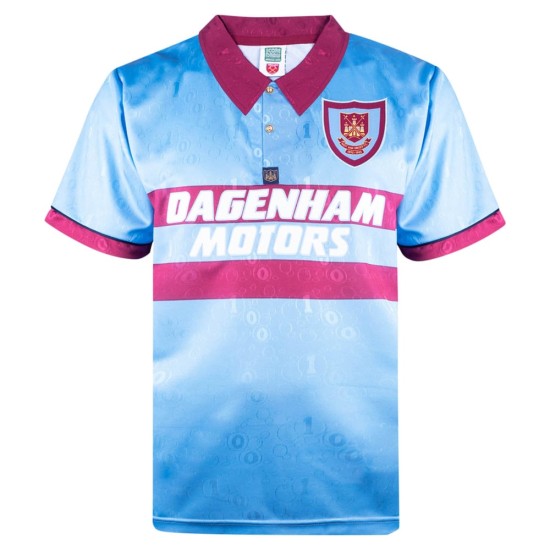 Men's West Ham United 1995 Centenary Away Retro Shirt - Sky Blue Men's West Ham United 1995 Centenary Away Retro Shirt - Sky Blue
