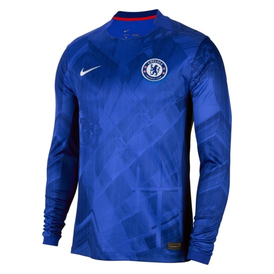 Women's Chelsea 2025/26 Home Long Sleeve Shirt Women's Chelsea 2025/26 Home Long Sleeve Shirt