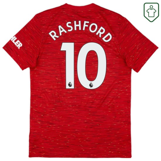Men's Manchester United 2020/21 Home Retro Shirt Rashford #10