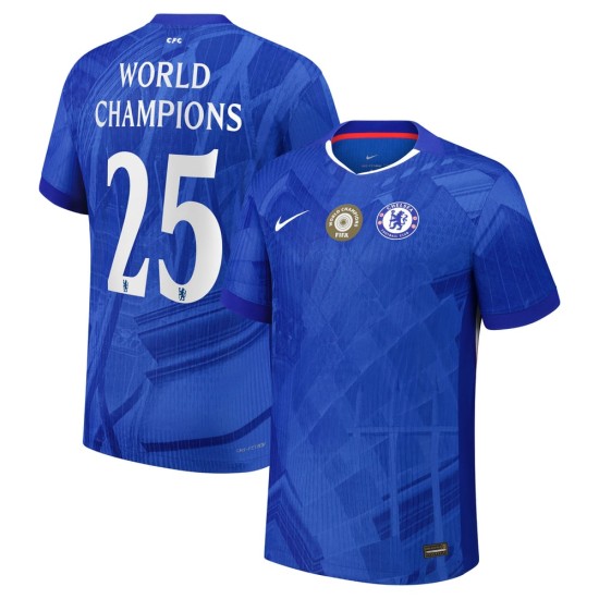 Kid's Chelsea 2025/26 Home Shirt - World Champions #25 Kid's Chelsea 2025/26 Home Shirt - World Champions #25