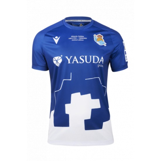 Men's Real Sociedad 2024/25 Home Chillida Shirt Men's Real Sociedad 2024/25 Home Chillida Shirt
