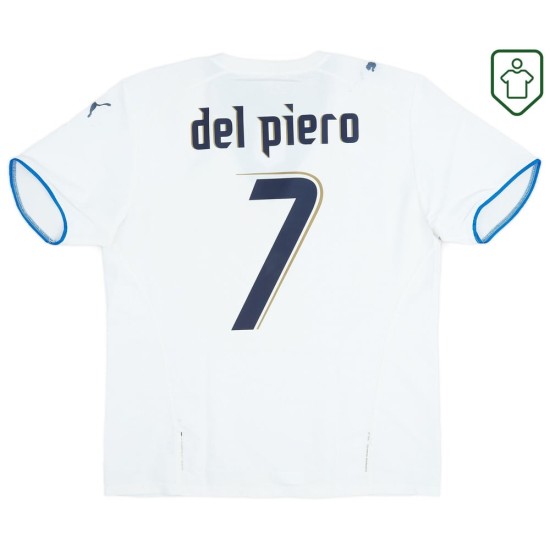 Men's Italy 2006 Away Retro Shirt Del Pìero #7